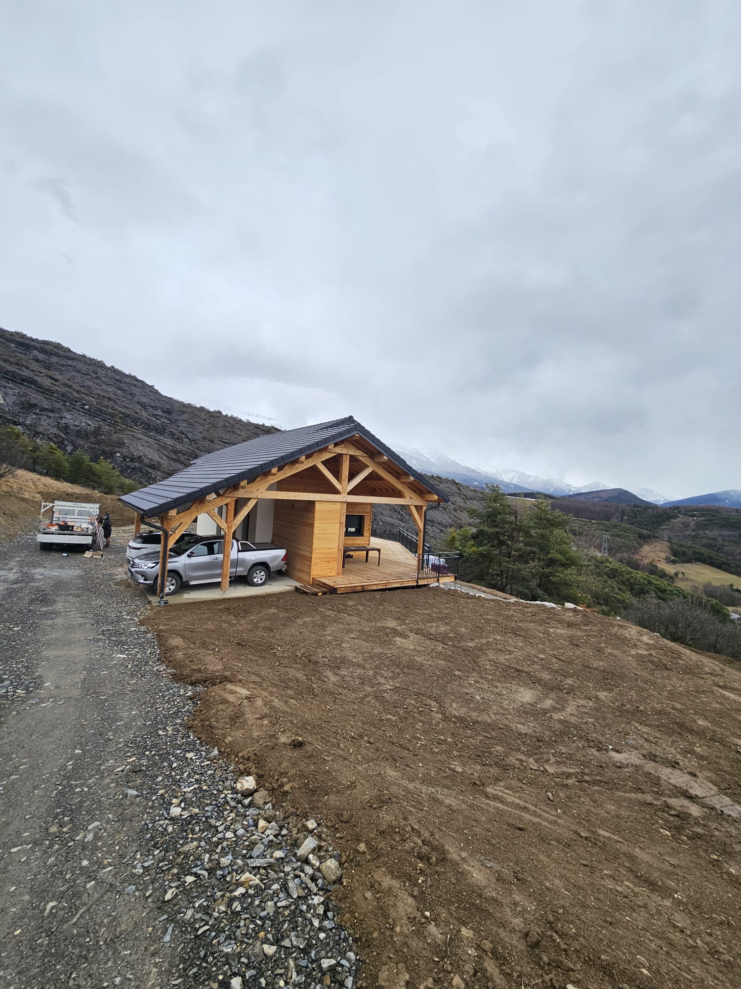 Abris et extension bois