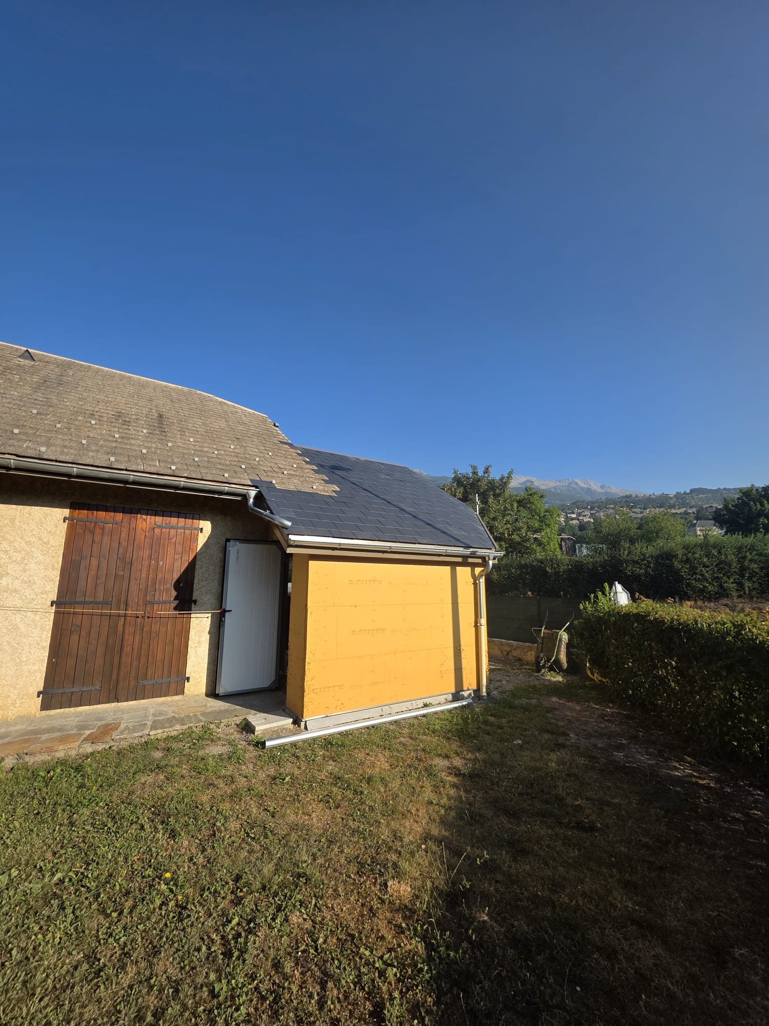 Extension Ossature Bois - Couverture Ardoise